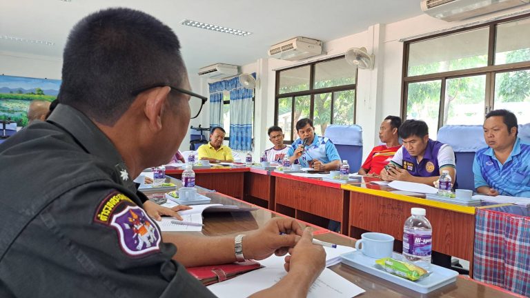 ประชุมการดำเนินดำเนินการป้องกันและลดอุบัติเหตุทางถนนช่วงเทศกาลสงกรานต์ 2568 ณ ห้องประชุมเทศบาลตำบลบึงเจริญ