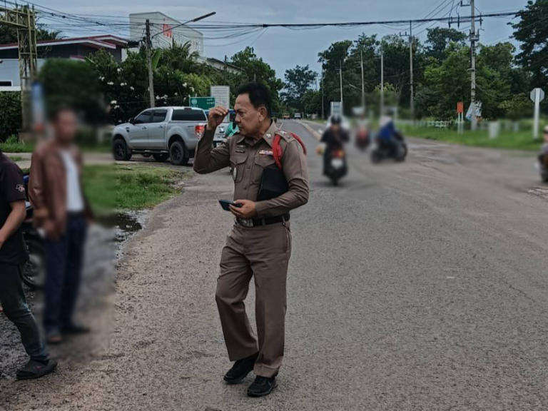 “พนักงานสอบสวน ลงพื้นที่สอบเหตุลักทรัพย์”